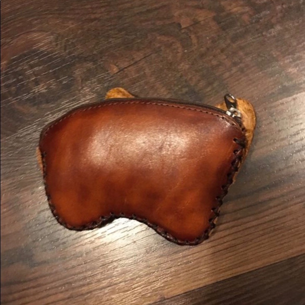 Leather 🐘 Change Purse - Picture 2 of 4